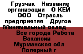 Грузчик › Название организации ­ О’КЕЙ, ООО › Отрасль предприятия ­ Другое › Минимальный оклад ­ 25 533 - Все города Работа » Вакансии   . Мурманская обл.,Полярный г.